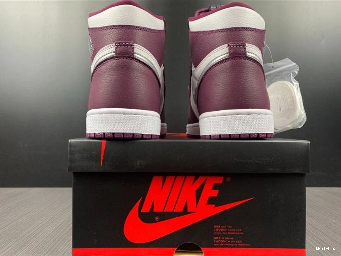 Rep TBK Retro Jordan1 Bordeaux 3717 WrinkleFree 555088- OG 1028